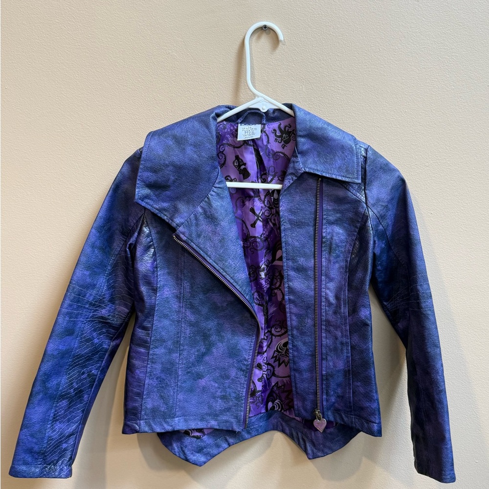 Disney Descendants Mal Faux Leather Jacket (Size 7-8)
